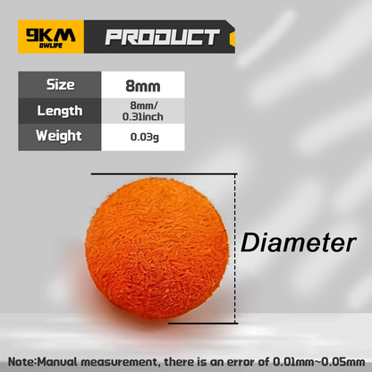 9KM 30pcs Carp Fishing Bait Foam Pop Up Soft Pellets Boilies Eggs/Floating Ball Beads Feeder Artificial Carp Baits 8-14mm