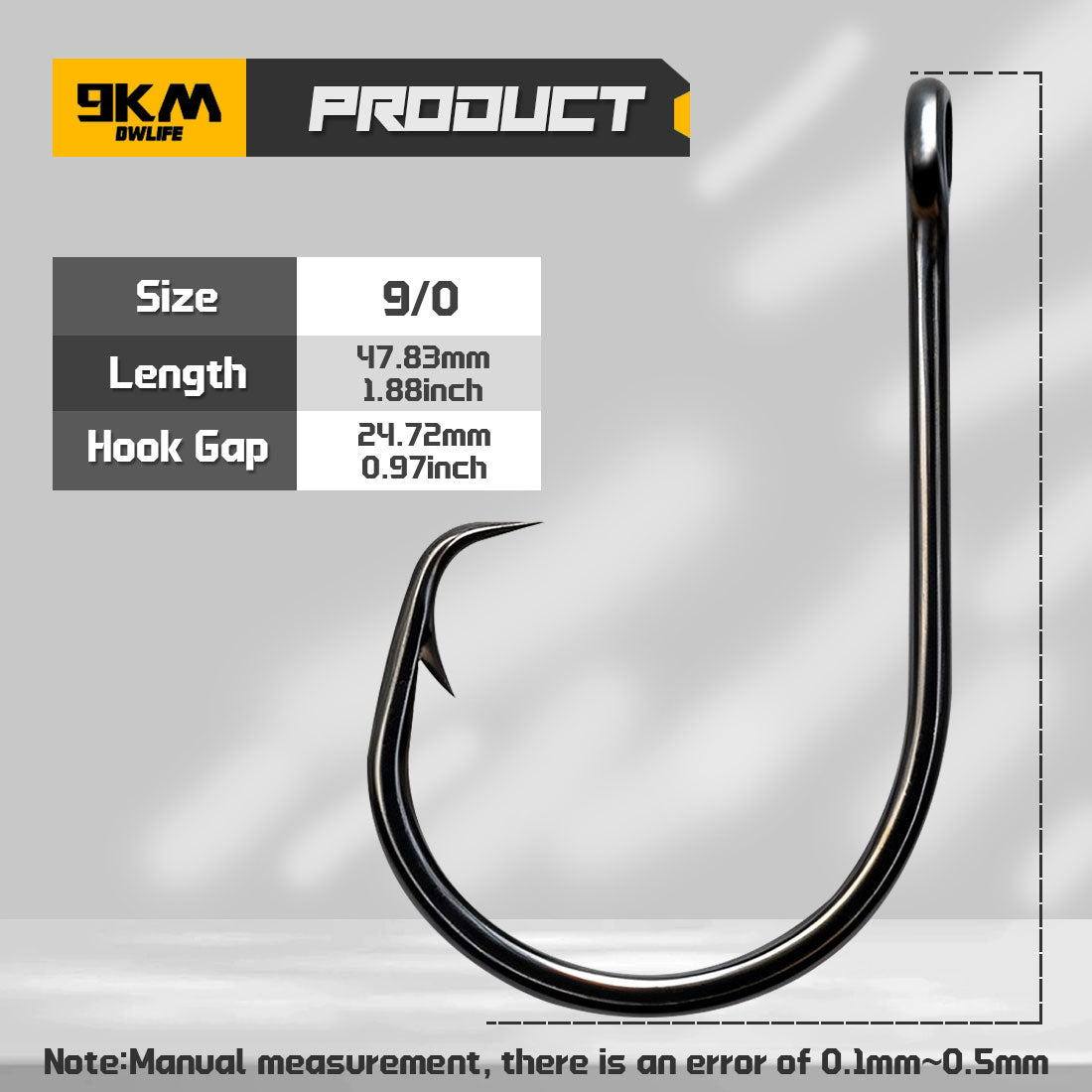 Inline Circle Hook 25-100pcs 3X Strong Sharp Barbed Fishing Hook