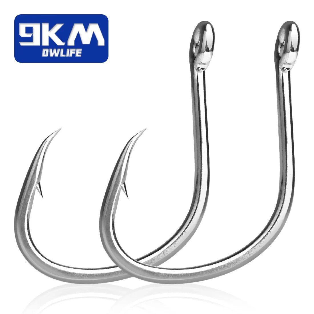 9KM Fishing Hooks Saltwater Live Bait Hooks 25~100Pcs Circle Hooks Cat – 9km-dwlife