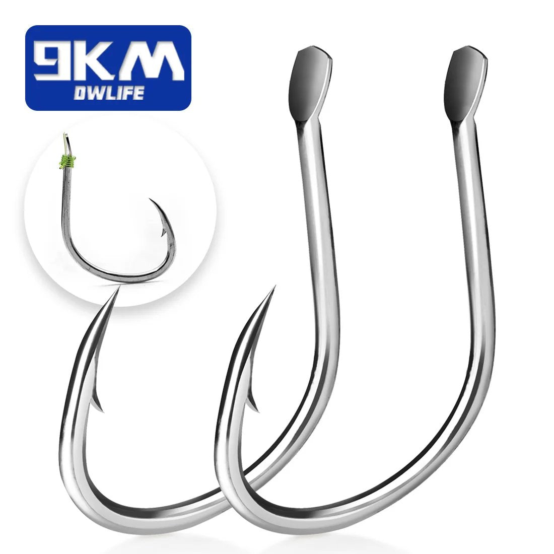 9KM Live Bait Hooks Saltwater Fishing Hooks 25~100Pcs Eyeless Fishing – 9km-dwlife