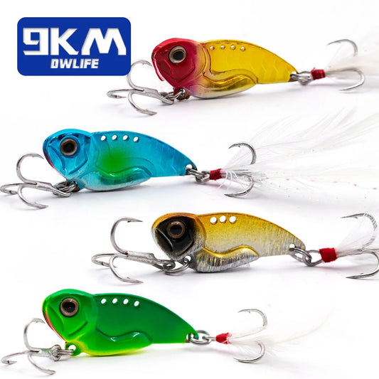 9KM Metal Fishing Spoons Long Cast Bait 8~13g Fishing Lures VIB 