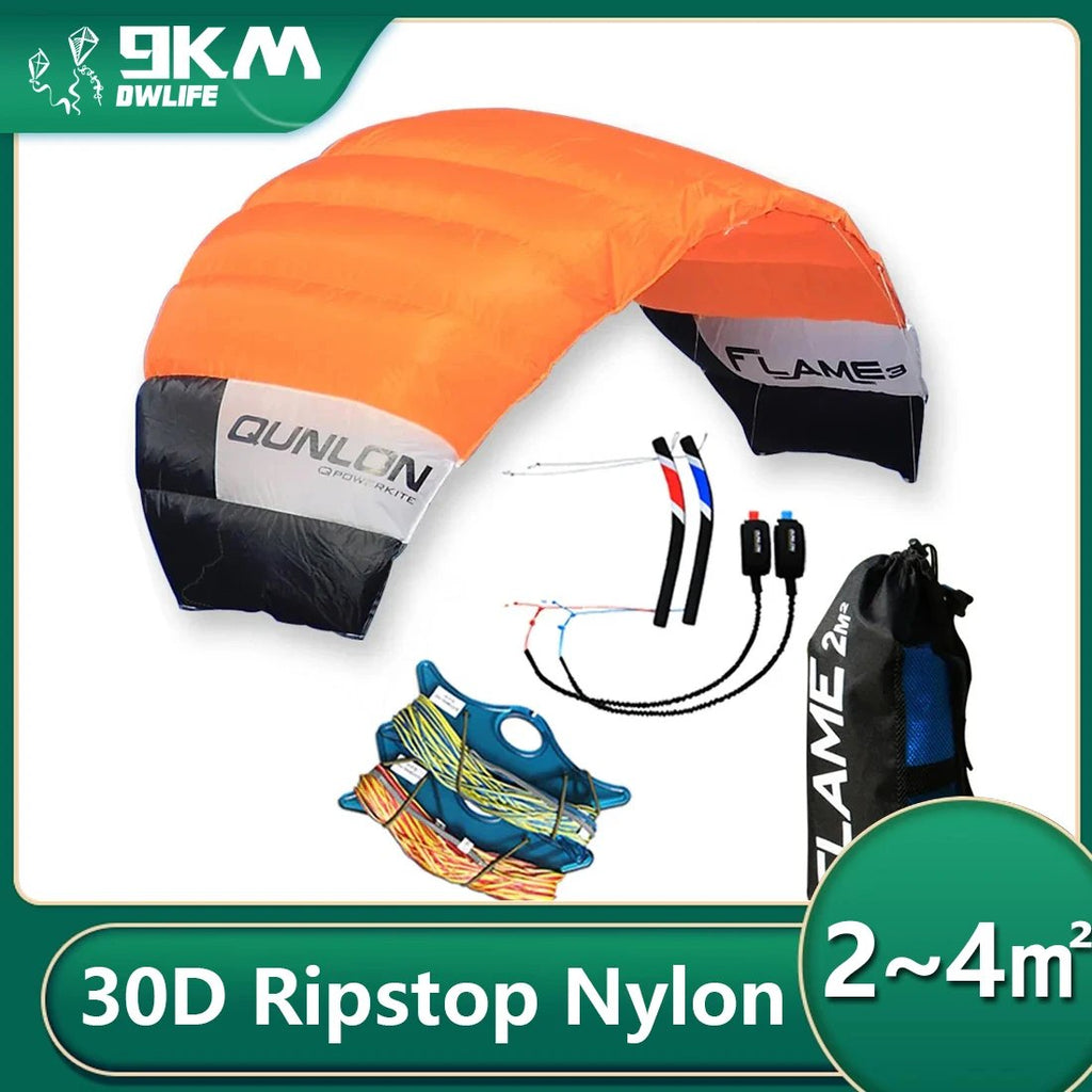 9KM Professional 2㎡-4㎡ 4 Line Power Kite Trainer Kite Traction Kite