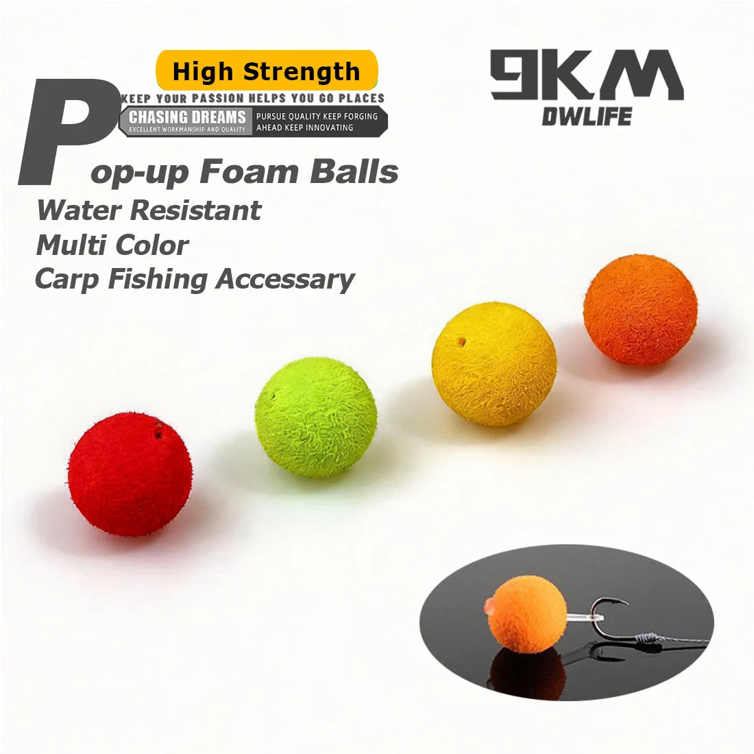 9KM 30pcs Carp Fishing Bait Foam Pop Up Soft Pellets Boilies Eggs/Floating Ball Beads Feeder Artificial Carp Baits 8-14mm