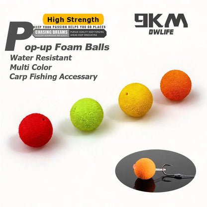 9KM 30pcs Carp Fishing Bait Foam Pop Up Soft Pellets Boilies Eggs/Floating Ball Beads Feeder Artificial Carp Baits 8-14mm