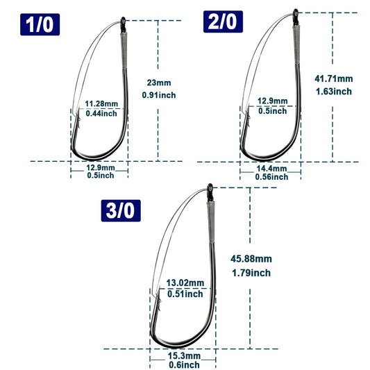 Weedless Wacky Rig Hooks