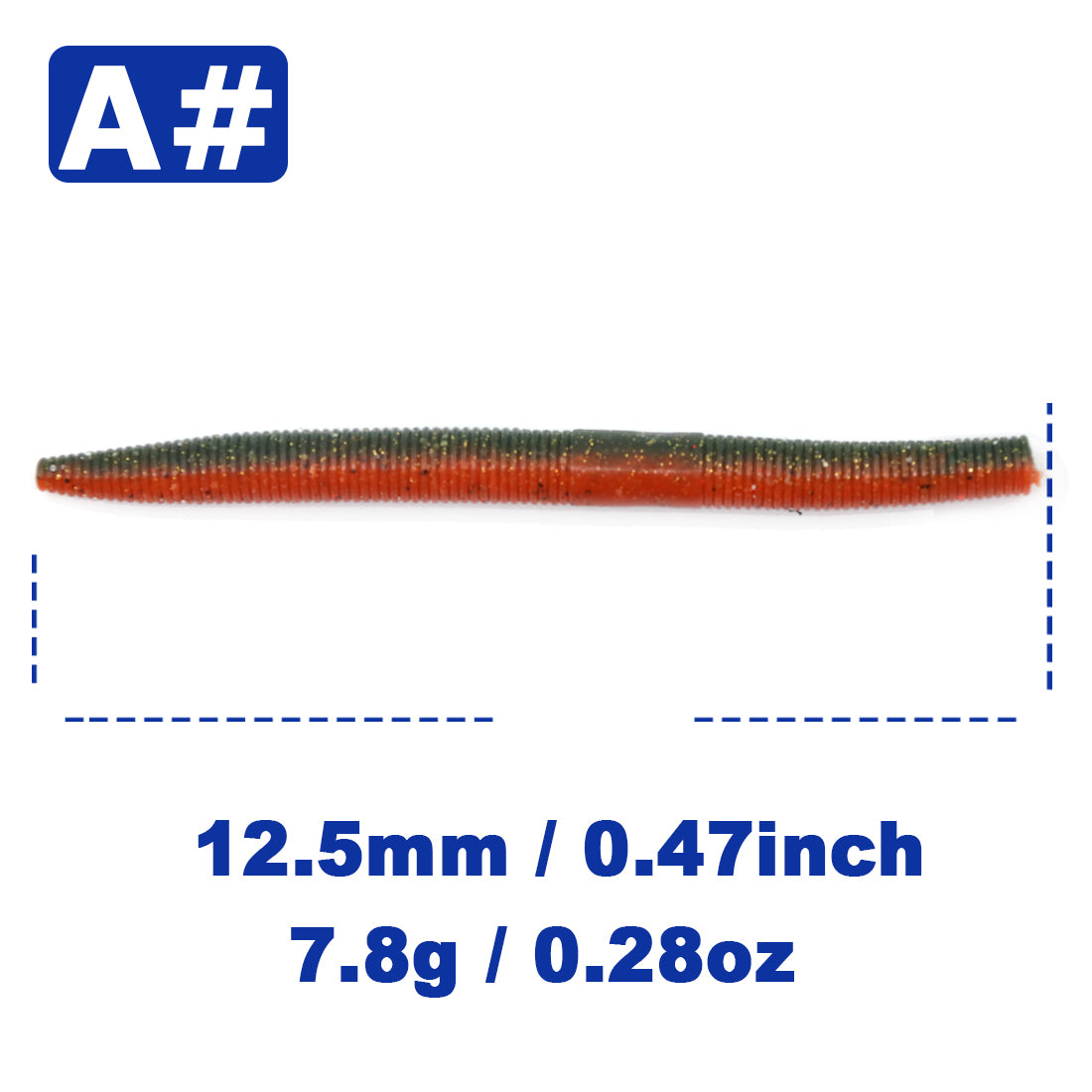 Soft Fishing Worm Lures for Bass Plastic Worm Stick Baits