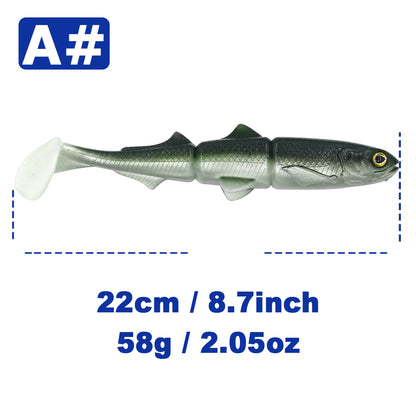 Fishing Lures Saltwater Soft Plastics Trout Jig Swimbaits Walking Bait Silicone