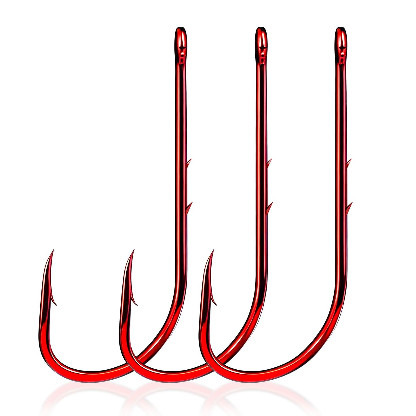 Baitholder Long Shank Red Worm Hook 