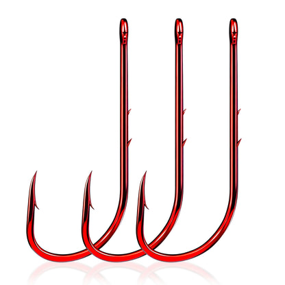 Baitholder Long Shank Red Worm Hook 