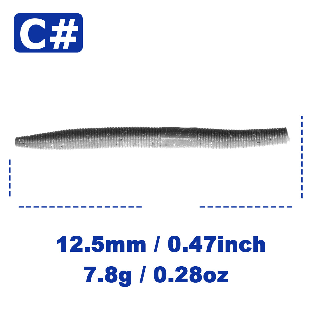 Soft Fishing Worm Lures for Bass Plastic Worm Stick Baits