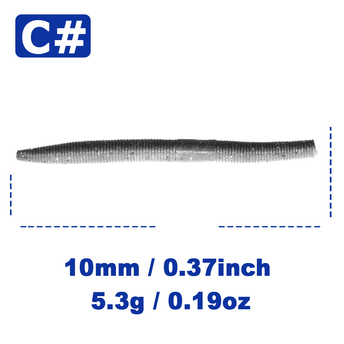 Soft Fishing Worm Lures for Bass Plastic Worm Stick Baits