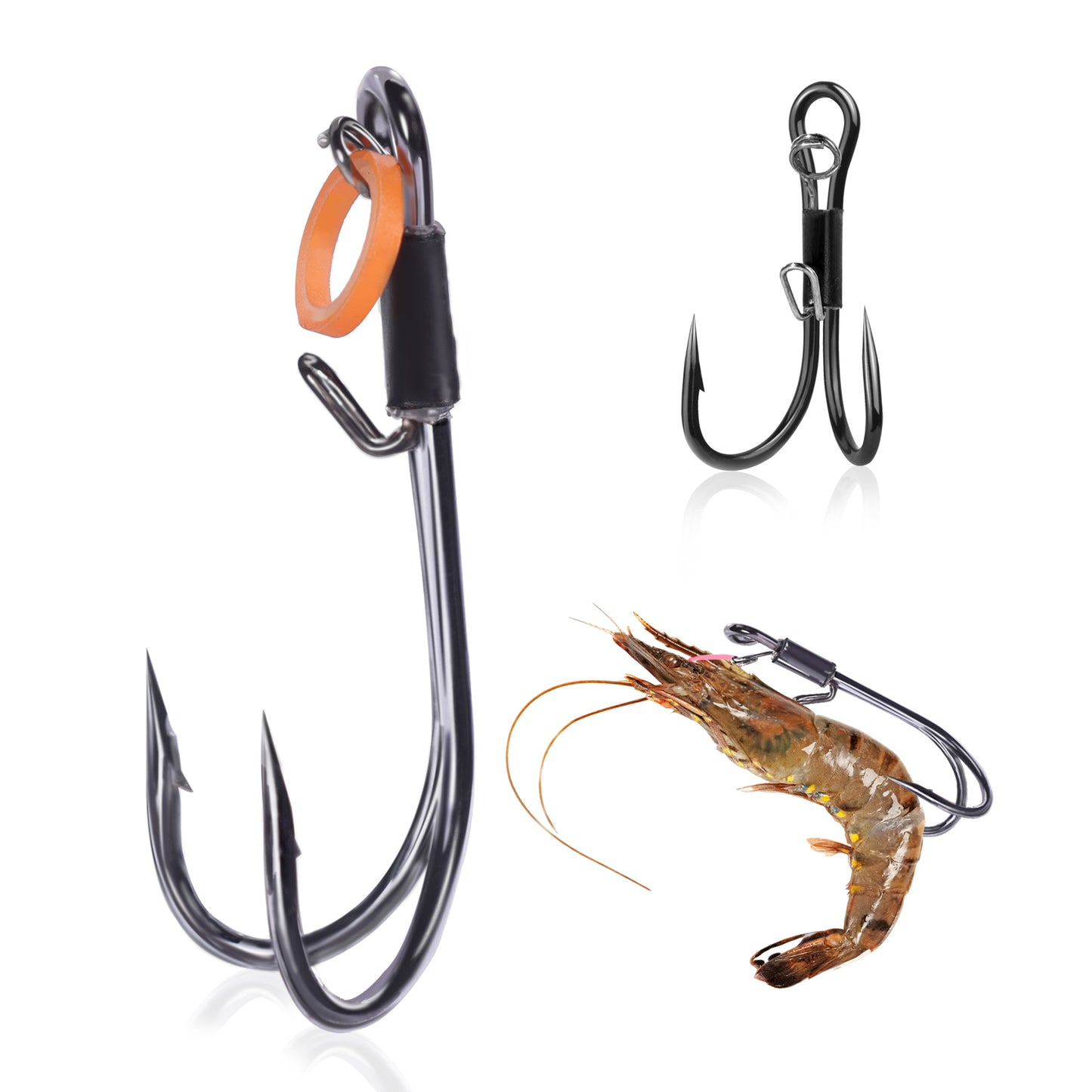 double prong hooks for fishing Double Hook Live Shrimp Hooks Live Shrimp Holder Hook – 9km-dwlife