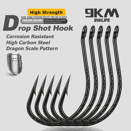 Drop Shot Hook 50-200pcs Fishing Hook for Drop Shot/ Wacky Rig Lure