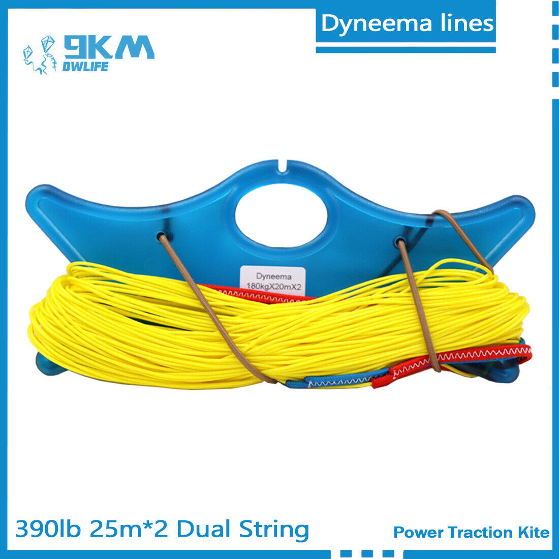 Dyneema Lines 390lbs 25m*2 Dual String Kite Flying Line – 9km-dwlife