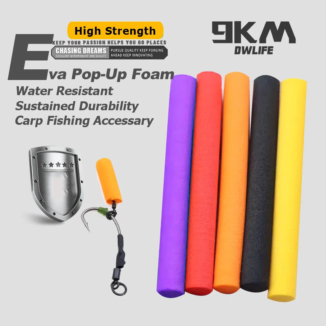 EVA Carp Fishing Foam 5pcs Float Designed for Fly Tackle 8mm Lightweight Portable Tackle Accessory