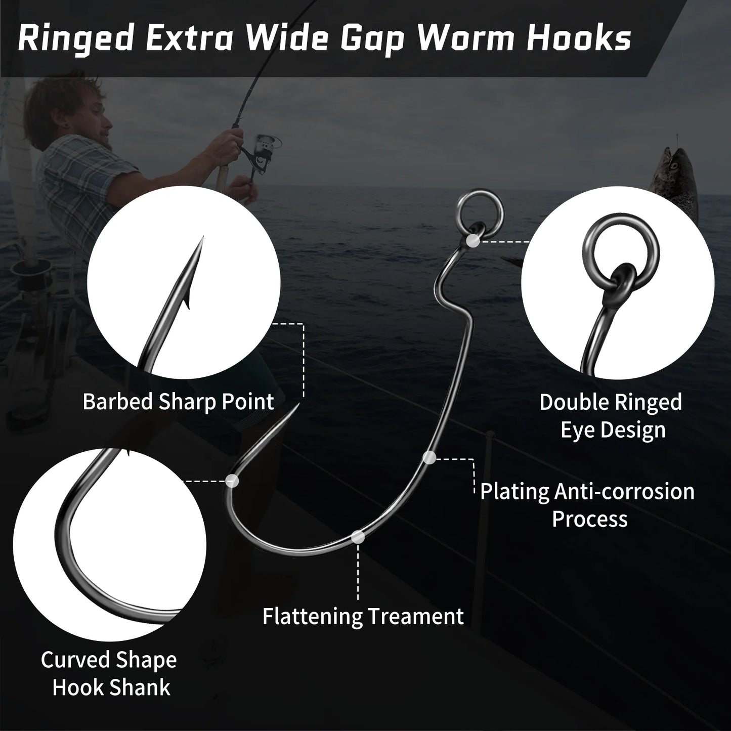 Ewg Fishing Hooks with Ring 