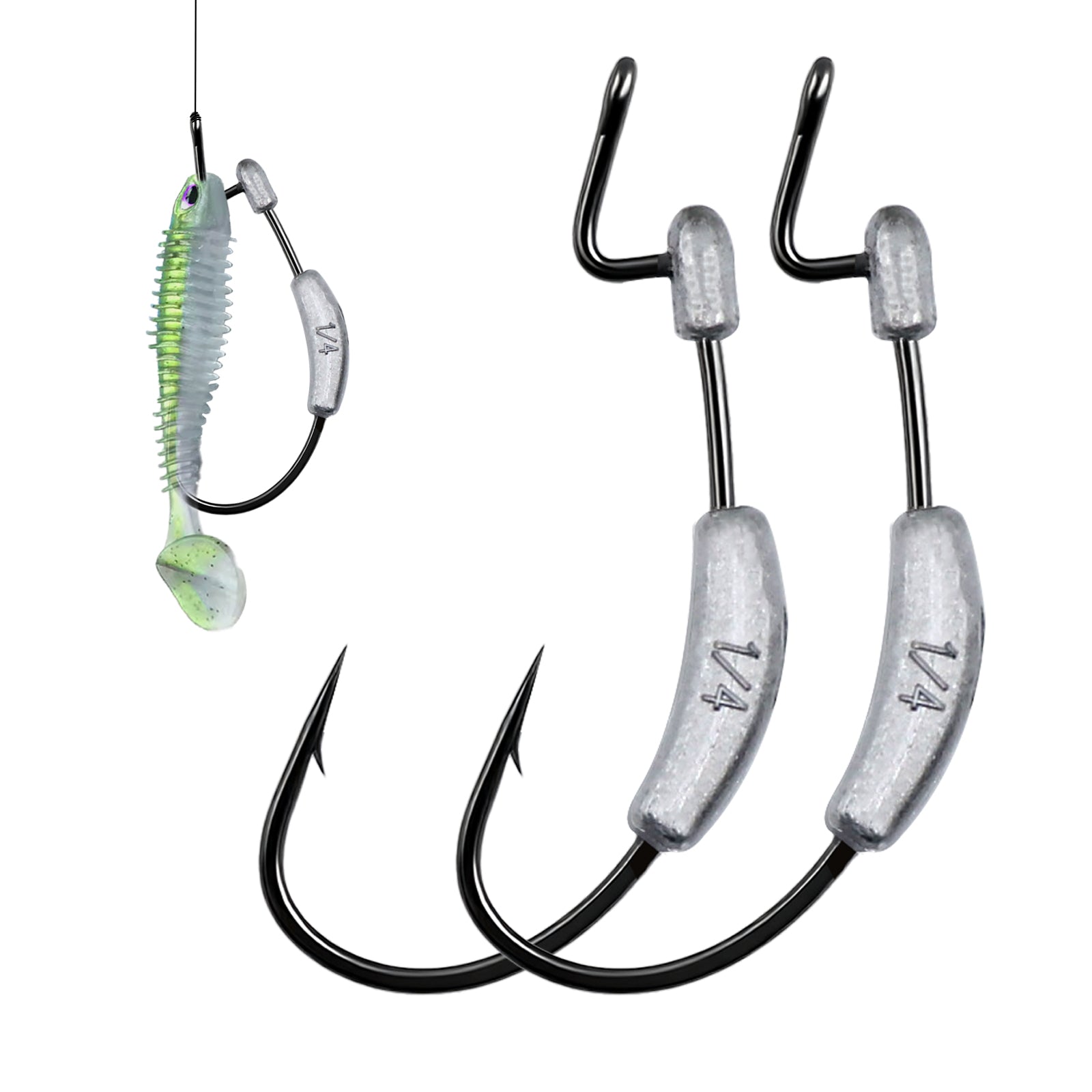 Ewg Hook with Weighted Worm Soft Hook