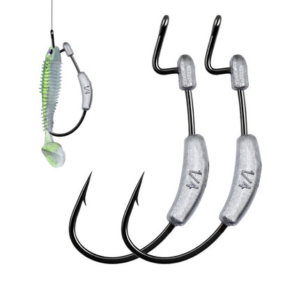 Ewg Hook with Weighted Worm Soft Hook