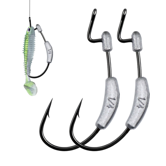 Ewg Hook with Weighted Worm Soft Hook