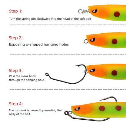  Ewg Hooks with Spring Pin Swimbait Hooks with Twistlock
