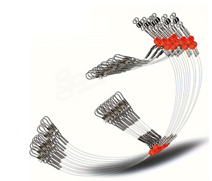 Hook Connectors 3 Way Swivel Fishing Rig Set