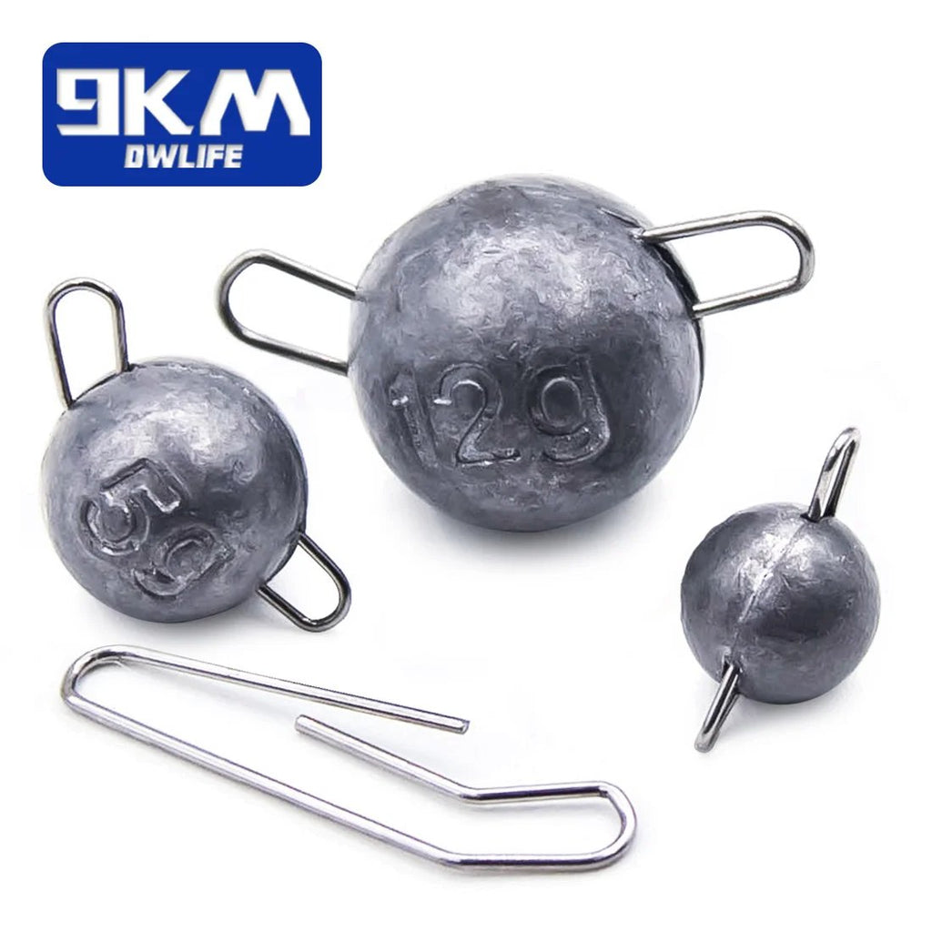 9KM Lead Fishing Weights Sinkers for Fishing Olive Shape Egg Sinkers R –  9km-dwlife