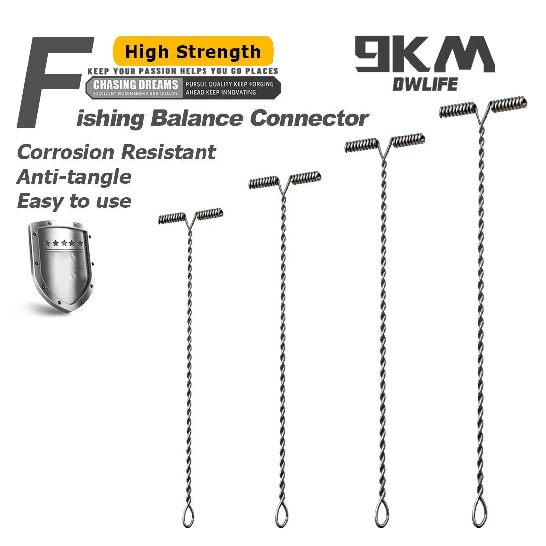 Fishing Balance Connector 50pcs T-Shape Fishing Wire Arm Anti-Tangle