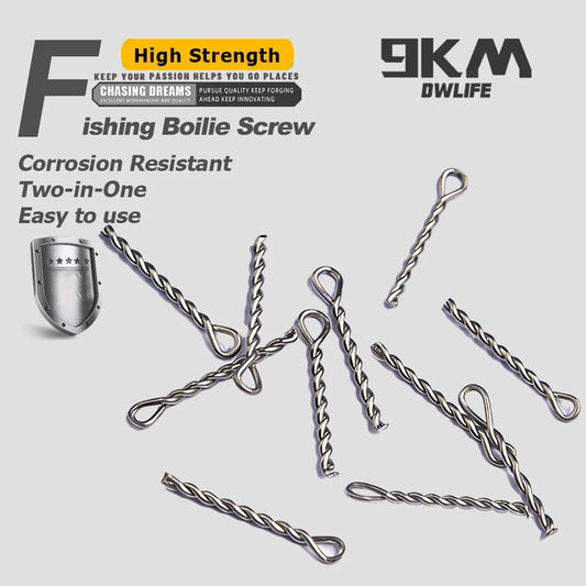 Fishing Boilie Pins 25pcs Stainless Steel Boilie Screw for Carp Fishing 8mm Coarse