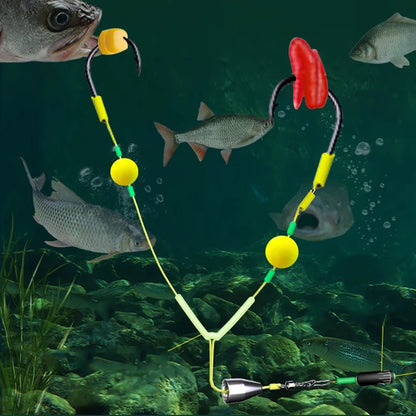 Fishing Double Reverse Hook Fishing Rig