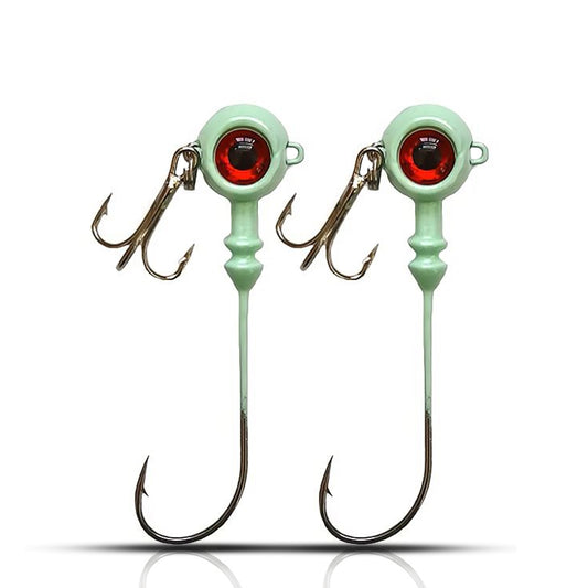Fishing Eye Jig Heads Hook  with Treble Hooks 