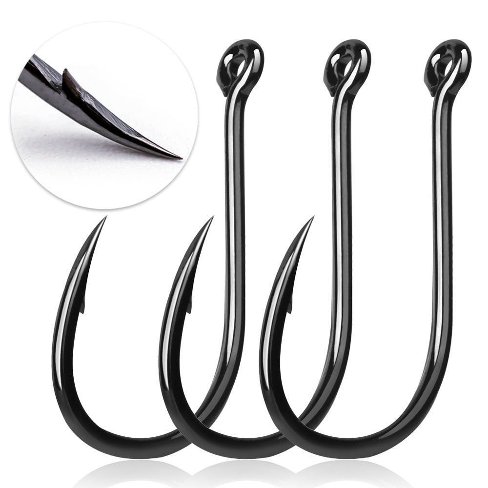 cheap j hooks fishing Point Barbs Ringed Eye Octopus Hooks – 9km-dwlife Hook Size:Size 8/0 - 30 pack Our tow truck J Farewell Daiwa SS Tournament, fishing gifts gifts for kids