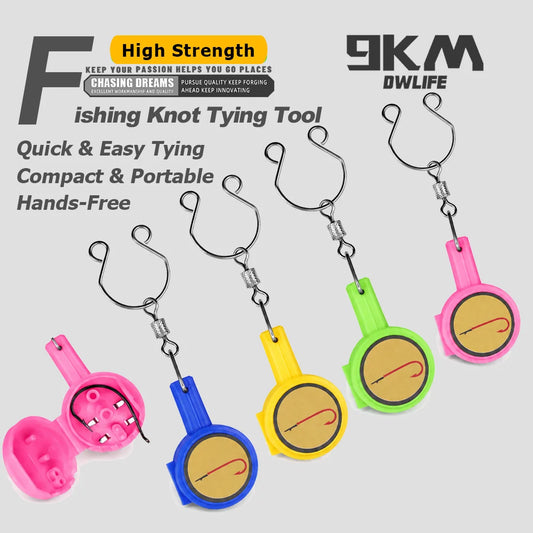 Fishing Knot Tying Tool 5pcs Fly Fishing Accessories for Tying Line to Fish Hooks Tie Knots Quick and Easy Tool