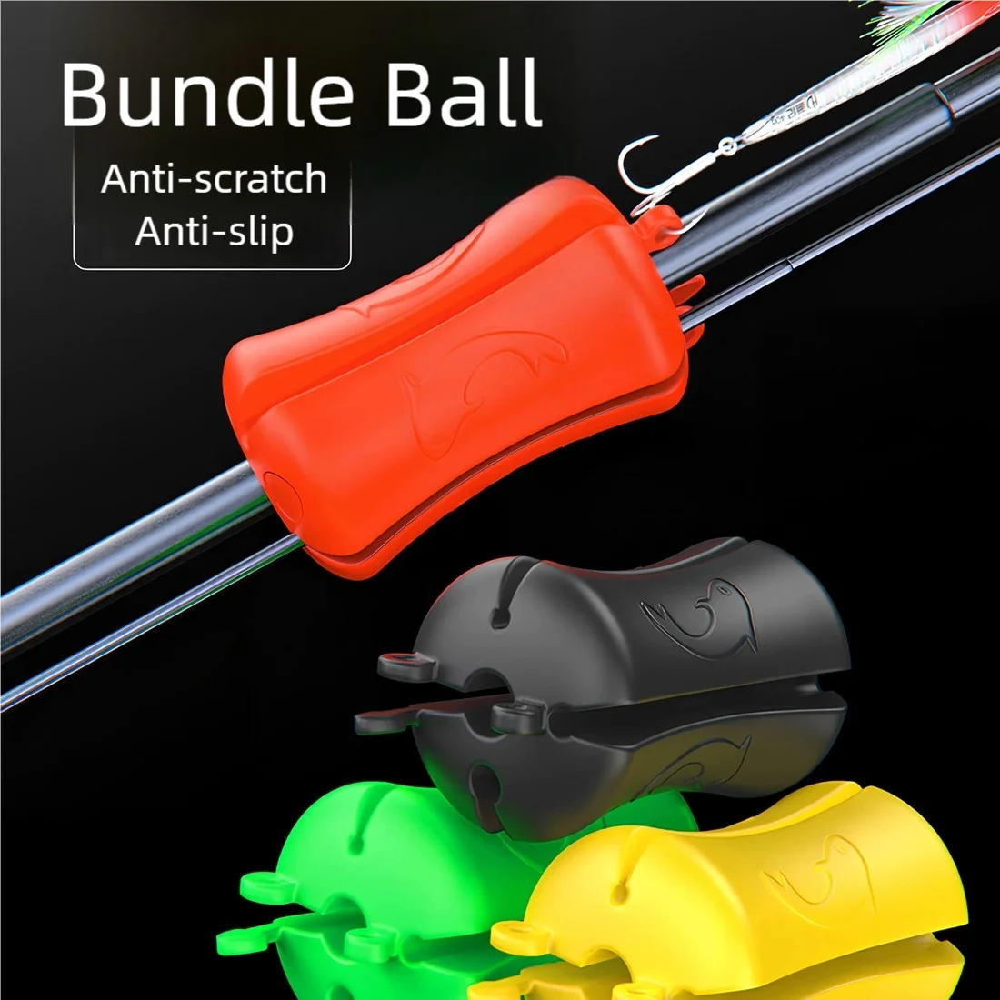 Fishing Rod Clip with Rod Lure Hook Holder Protector 