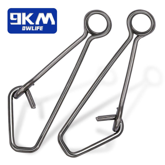 Fishing Snap 50~200Pcs Stainless Steel Quick Change Snap Fishing Clip Saltwater Lure Connector Bass Fishing Tackle Freshwater