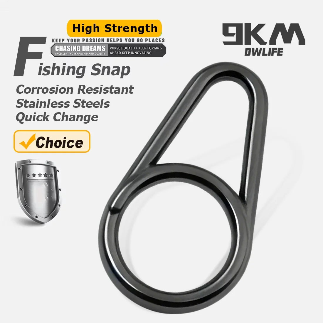 Fishing Snap 50pcs Stainless Steel Power Speed Clip High Strength Quick Change Snap