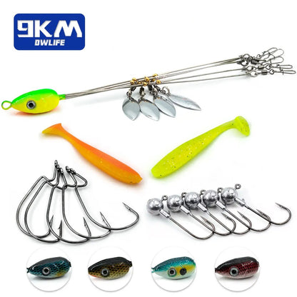 Alabama Rig for Bass Fishing Swimbait Lure Kit Umbrella Rigs Swivels S – 9km-dwlife