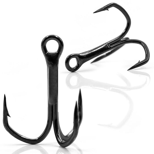Fishing Treble Hooks 25~100Pcs Triple Hooks Crankbaits Spinners Replacement Fishing Hooks High Carbon Steel Freshwater Saltwater