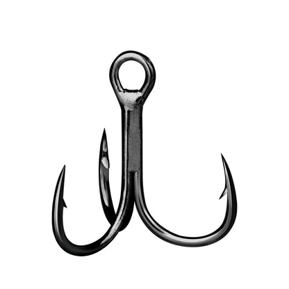 Fishing Treble Hooks Black 