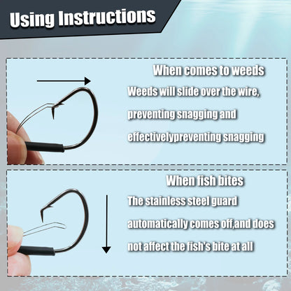  Fishing Weedless Hooks Circle Hook 