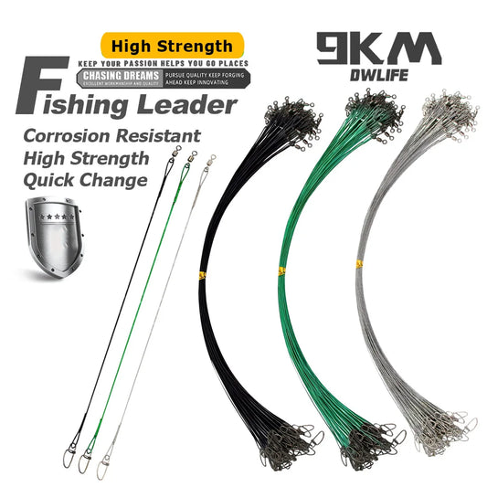 Fishing Wire Leader 30-50PCS Stainless Steel Wire Leaders
