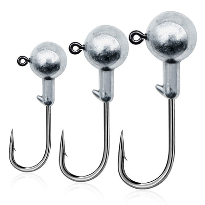 Lead Round Head Jig Hooks