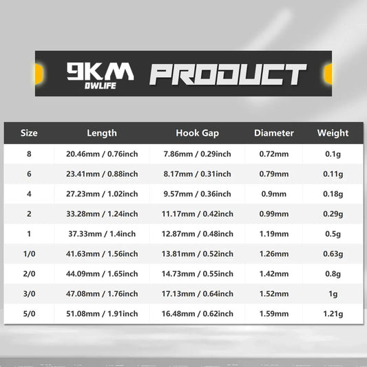 25Pcs Long Shank Fishing Hook