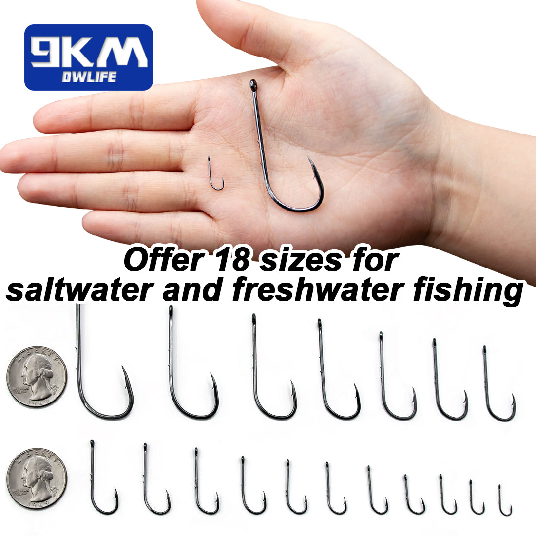 Long Shank Fishing Hook Straight Handle Sharp Barbed Bait Hook 9km-dwlife Long Shank Fishing Hook Straight Handle Sharp Barbed Bait Hook 9km-dwlife