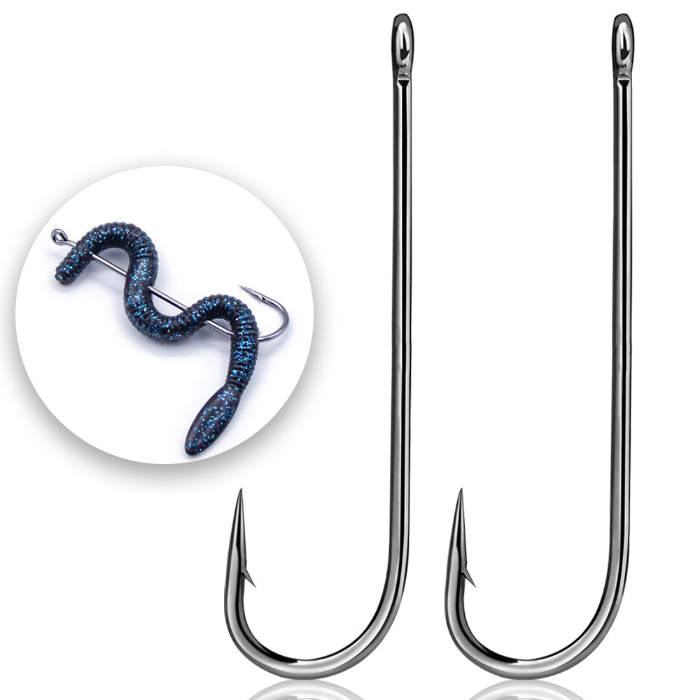 Long Shank Hooks Barbed Sea Aberdeen Hooks 