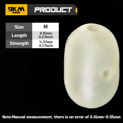 Fishing Bead 50-200pcs Double Cross Hole Beads Fishing Bait Stopper Beads 