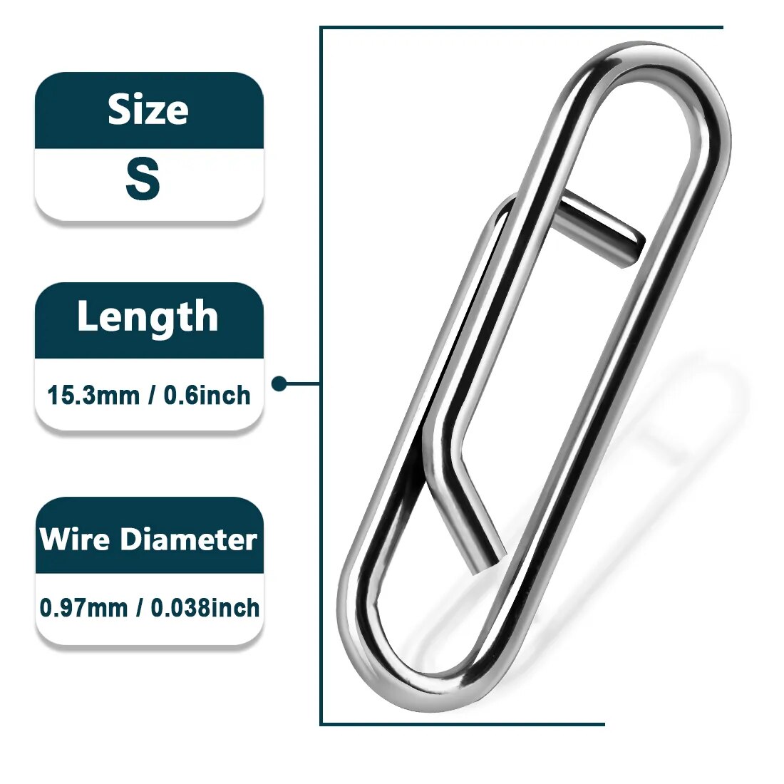 Fishing Clip Power Clips 50~200Pcs Stainless Steel Fishing Snap Saltwa 9km-dwlife Fishing Clip Power Clips 50~200Pcs Stainless Steel Fishing Snap Saltwa 9km-dwlife