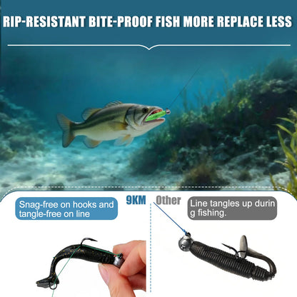 Soft Fishing Lure 5pcs/Set for Bass Fishing Paddle Tail Swim Baits Double Hooks Catfish Bait T-Tail Lures