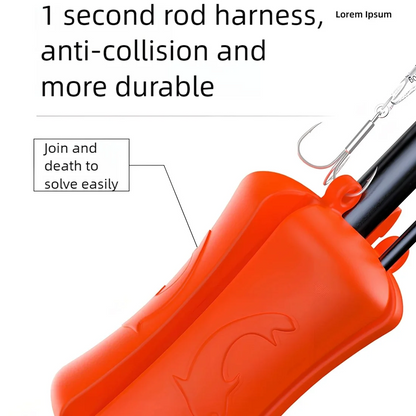 Fishing Rod Clip with Rod Lure Hook Holder Protector