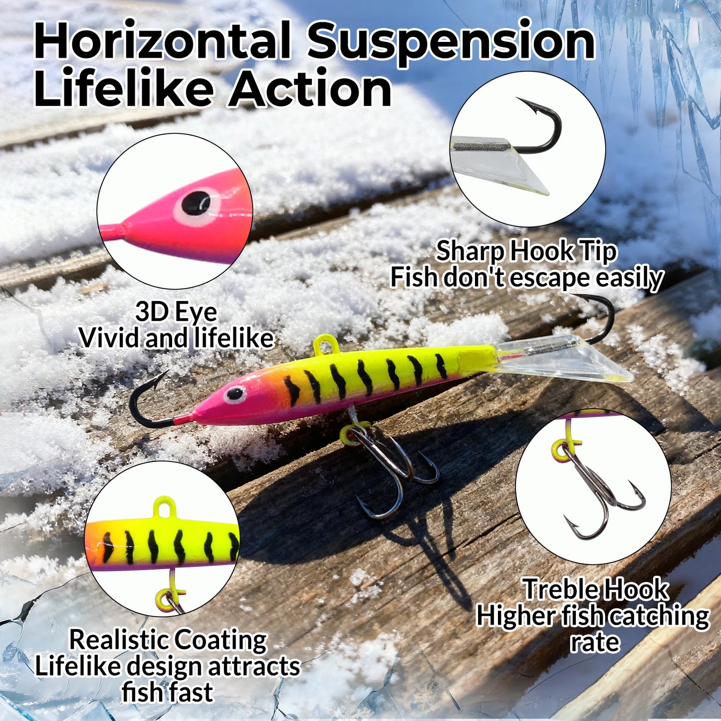 Ice Fishing Jig Set 20-28pcs Ice Fishing Lures