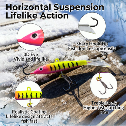 Ice Fishing Jig Set 20-28pcs Ice Fishing Lures